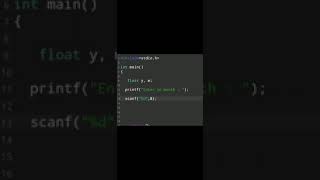 #62 | Learn Programming In C | Coding Exercise63 | C language #shorts #coding