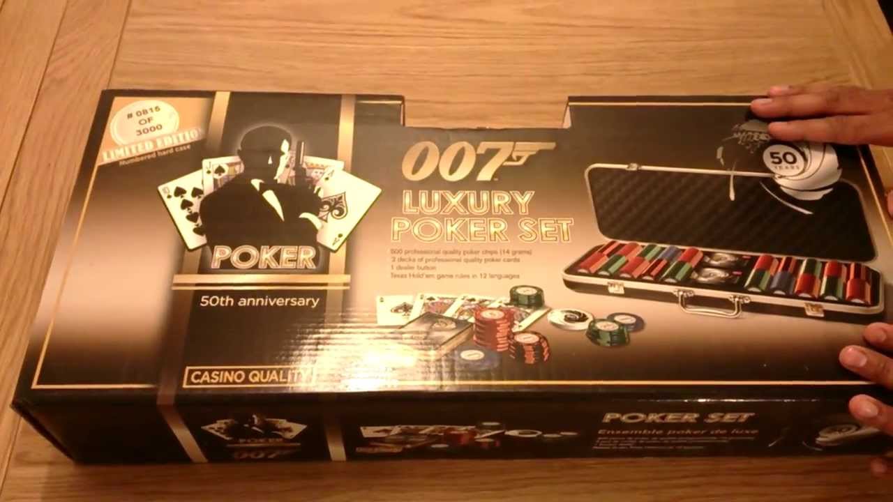 007 limited edition poker set YouTube