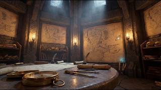 Dwarven Maps of Khazad-dûm | 4 Hour | Torchlit Scholarship Immersion Soundscape screenshot 3