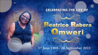 Funeral service of the late Beatrice Rabera Omweri