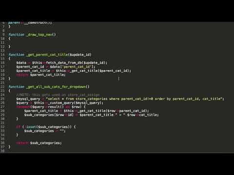 Build an online shop with Codeigniter Part 33  Category Navigation