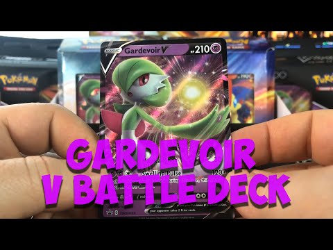 Pokemon TCG V Battle Decks Gardevoir V & Victini V Theme Deck Sword and  Shield Card Sets Unboxing 