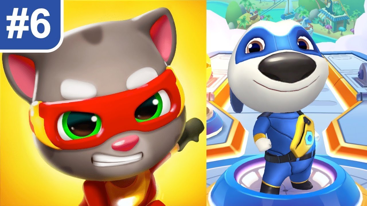 Talking Tom Hero Dash Gameplay #6 Superhero Hank in BLUE SUIT - YouTube.