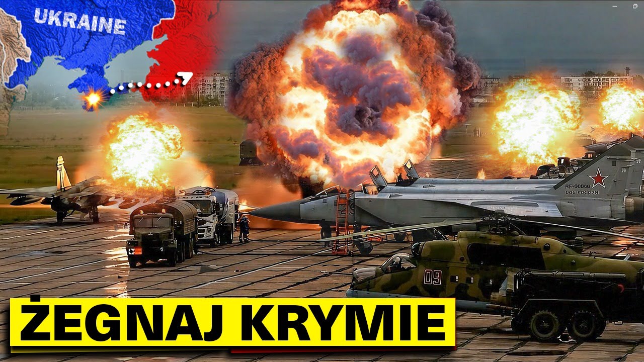 Ukraina czekała na „Mowę Zwycięstwa” Putina... – Wtedy drony WYSADZIŁY Główne Bazy na Krymie