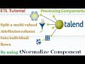 Talend ETL - How does tNormalize Component work?