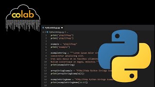 Counting, Indexing, and Changing Case in Python (Google Colab)