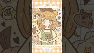 ほんわか可愛い女の子とリスのイラストメイキング #イラスト #shorts
