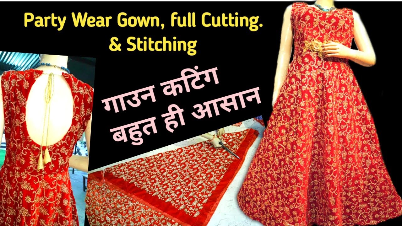 Kaliyon wali Frock Cutting and stitching|| kaliyon wali dress/suit cutting  by 