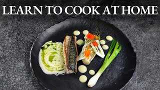 Fine dining MACKEREL RECIPE | Fennel Sauce & Apple Puree