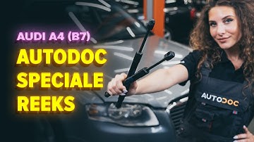 Hoe een gasveer achterklep vervangen op een AUDI A4 B7 Sedan [AUTODOC-TUTORIAL]