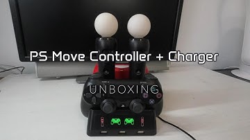 Unboxing PlayStation PS Move Controllers and Charging Dock