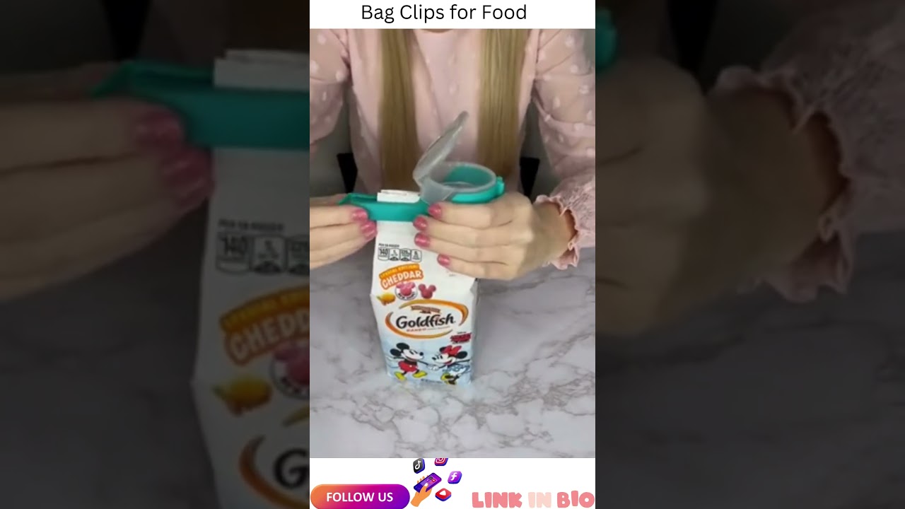 FCOZM Bag Clips for Food, Food Storage Sealing Clips with Pour Spouts, Kitchen Chip Bag Clips