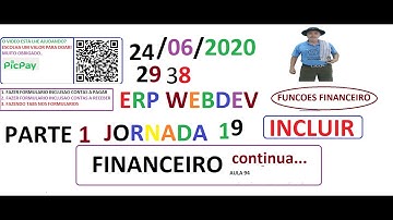 DICAS 2938 - WEBDEV - ERP WEB MATOS - AULA 94 - JORNADA 19 - INCLUIR TITULO