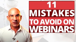 11 Mistakes To Avoid On a Webinar