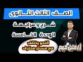 شرح و مراجعة الوحدة الخامسة كاملة نحو الصف الثالث الثانوي ثانوية عامة ٢٠٢٦م أ خليل صبيح 