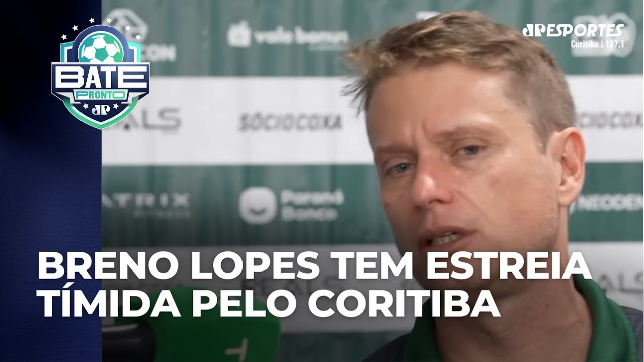 Breno Lopes tem estreia tímida pelo Coritiba