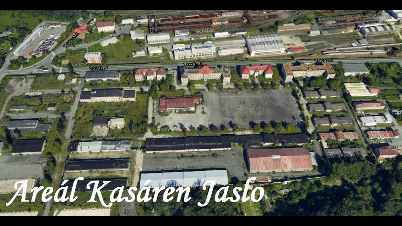 Sklady a park techniky v kasárnách Jaslo, Hranice na Moravě.Казармы Ясло Границе на Мораве ЦГВ Чехия