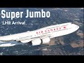 Rough Landing at Heathrow | Boeing 747-8i | AirCanada 747 Heritage |