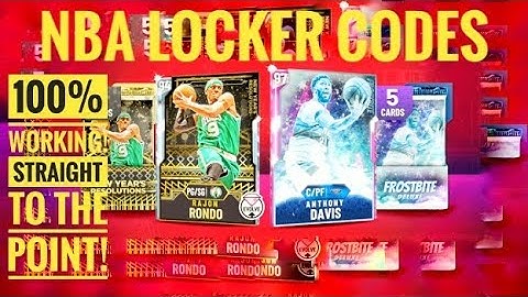 NBA Locker Codes Frostbite Deluxe / All Star Flash / New Year Resolutions / All Star Moments