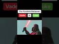 The Parallels between Vader and Luke!! #starwars #vader #luke