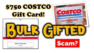 Bulk Gifted $750 Costco Gift Card |is BulkGifted.com LEGIT or a SCAM?