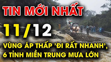 🔥 TIN LŨMỚI NHẤT 11/12: Vùng áp thấp 
