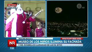 Se iluminó la fachada del Museo de los niños