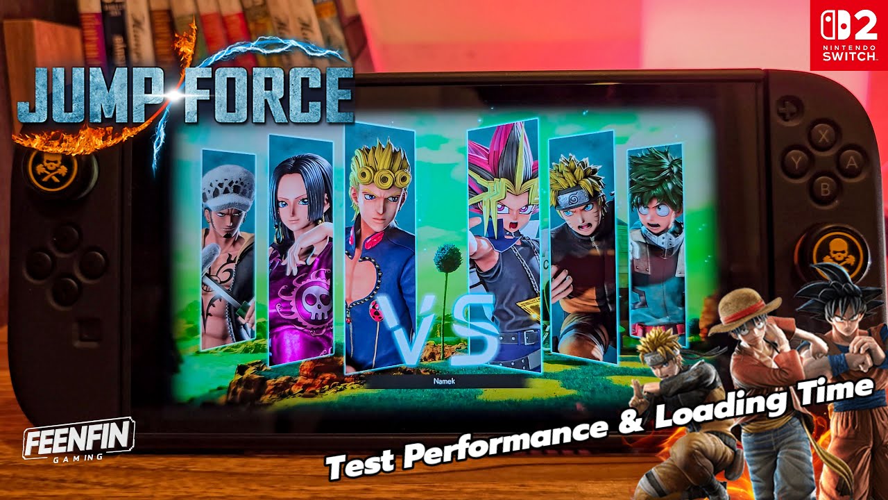 Test Jump force on Nintendo Switch 2 handheld gameplay - YouTube