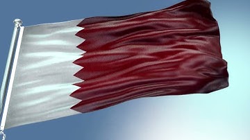 Qatar Flag stock Footage video