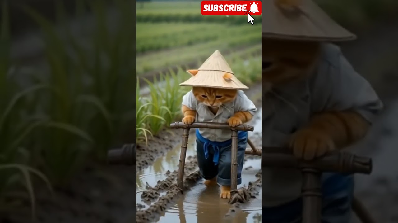 Oyen the Chubby Farmer Cat | Village Life Vibes 🐾🌾 