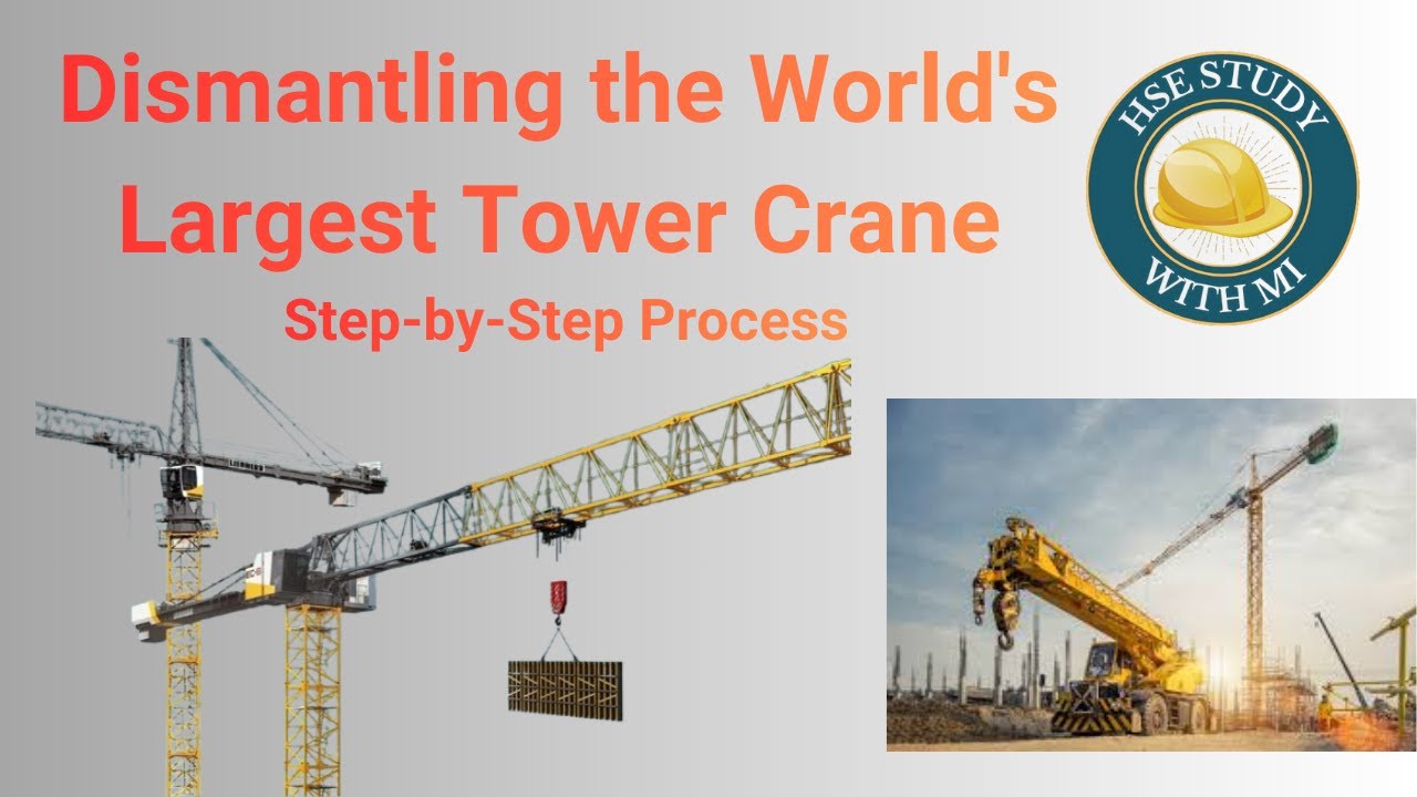 Dismantling the World's Largest Tower Crane | Step-by-Step Process | HSE Study with Muhammad Izaz |