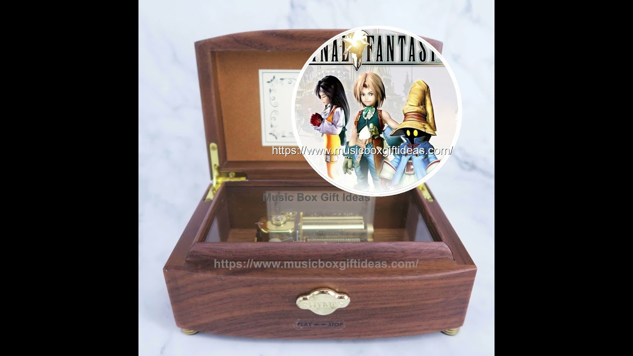 Wooden 30-Note Anime Final Fantasy IX Melodies of Life Music Box