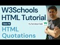 HTML Tutorial - HTML Quotations - W3Schools - In Hindi & English