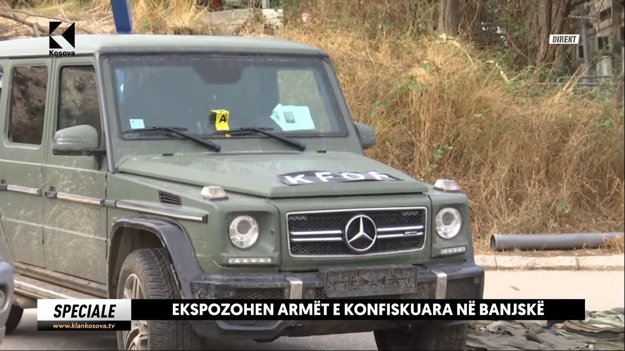 Ekzpozohen armet e konfiskuara ne Banjske