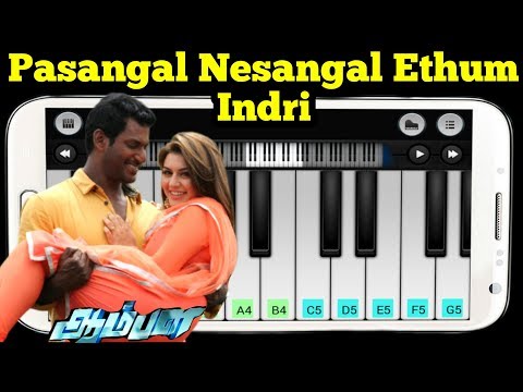 Pasangal Nesangal Ethum Indri | Piano Tutorial | Aambala | Vishal & Hansika | Yaar Enna Sonnalum