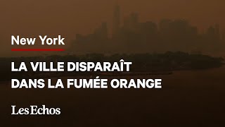 Les images impressionnantes de New York dans le brouillard orange