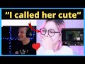 Jankos says cute to a girl and looks at her reaction