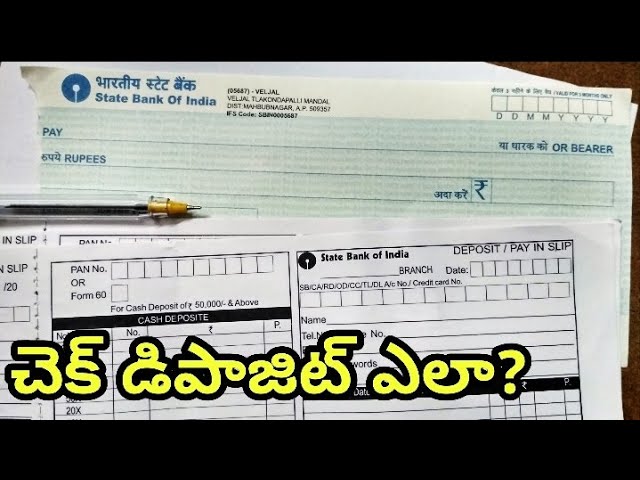 How To Fill Cheque Deposit Form In Sbi Third Party Cheques Limits Explained In Telugu Youtube