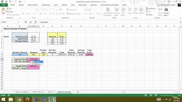 Developing Spreadsheet-Based Decision Support Systems Video Fig 9.21 to 9.26