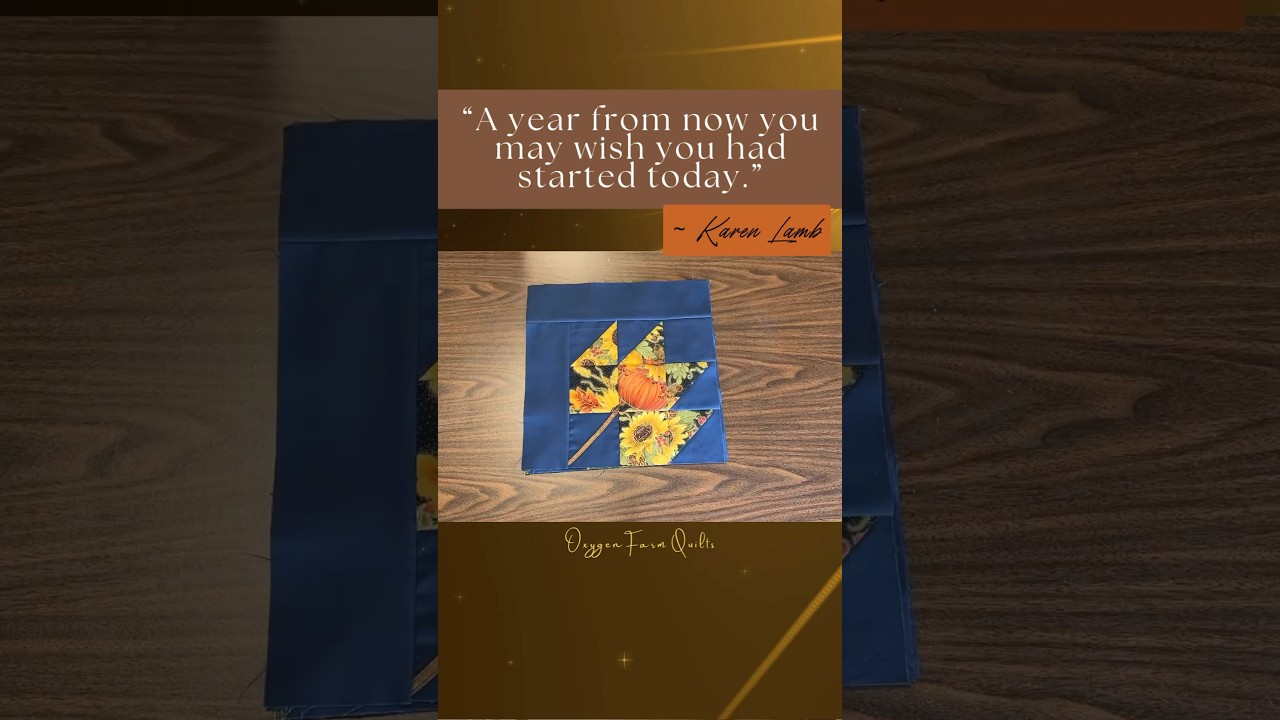 Today is a Good Day to start your very own Sparkling Leaves Quilt Maple Leaf Quilt Block from Scraps