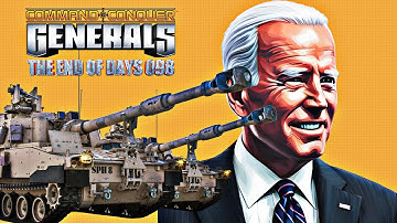 USA Artillery 2 vs 2 RUS - CRASH GAME (THE END OF DAYS 098 MOD) C&C Generals Zero Hour