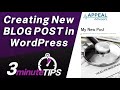 How To Publish a New Blog Post in WordPress - in 3 Minutes!