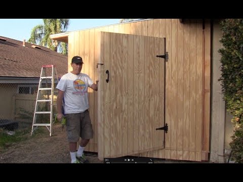 Buliding A 8X16 Storage Shed - Youtube