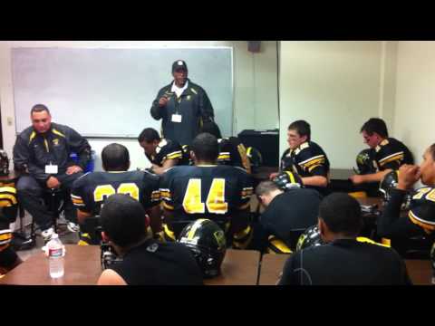 Coach Hardy Nickerson and Bishop O Dowd Victory
