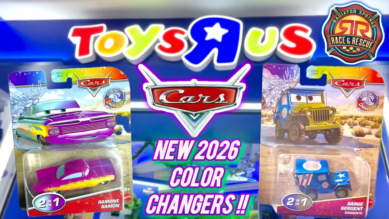 New Disney Pixar Cars 2026 Color Changers Ramone and R&R Sarge‼️No McQueen⁉️￼- ultimate hunting