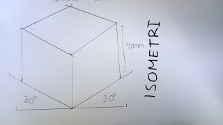 Tutorial menggambar Proyeksi Isometri ( Proyeksi Piktorial 3D )