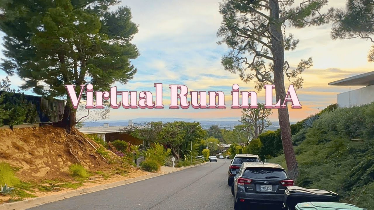 Roadside Run | Beverly Hills, LA | Virtual Run | Suburban Ambience