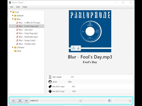 How to build a music player in javaFX