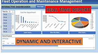 Interactive and Dynamic Dashboards | How to create for Fleet Management Cost Performance Reviews