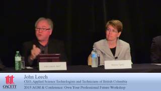 OACETT 2015 AGM & Conference: Own Your Professional Future - CPD Panel Discussion
